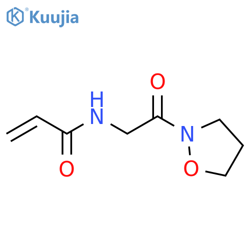 N-2-(1,2-oxazolidin-2-yl)-2-oxoethylprop-2-enamide structure