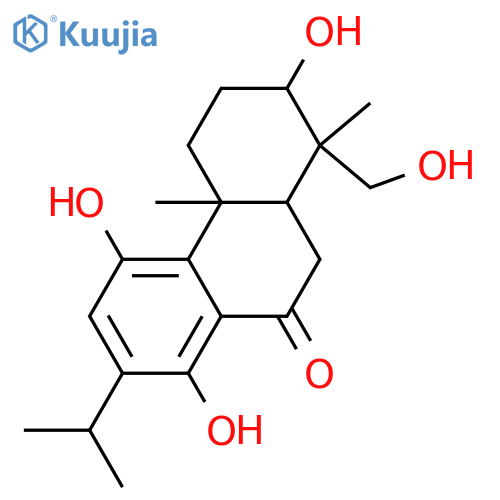 3,11,14,19-Tetrahydroxy-8,11,13-abietatrien-7-one; 3β-form structure