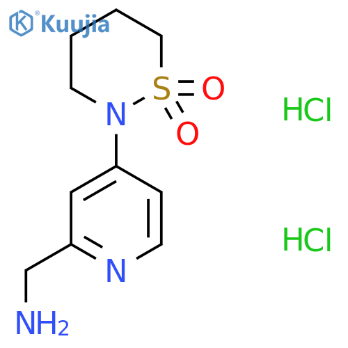 [4-(1,1-Dioxothiazinan-2-yl)pyridin-2-yl]methanamine;dihydrochloride structure