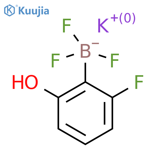 potassium;trifluoro-(2-fluoro-6-hydroxy-phenyl)boranuide structure