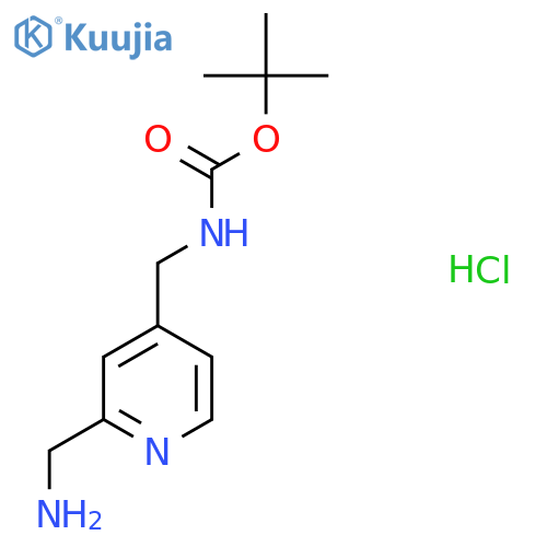 2-(Aminomethyl)-4-(Boc-aminomethyl)-pyridine HCl structure