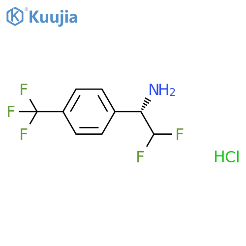 Benzenemethanamine, α-(difluoromethyl)-4-(trifluoromethyl)-, hydrochloride (1:1), (αS)- structure