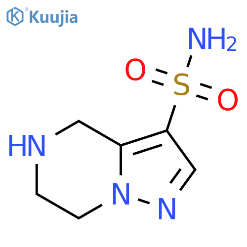 4H,5H,6H,7H-pyrazolo[1,5-a]pyrazine-3-sulfonamide structure