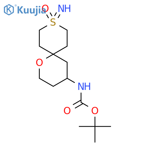Tert-butyl N-(9-imino-9-oxo-1-oxa-9lambda6-thiaspiro[5.5]undecan-4-yl)carbamate structure