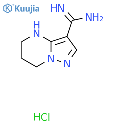 4,5,6,7-Tetrahydropyrazolo[1,5-a]pyrimidine-3-carboximidamide hydrochloride structure