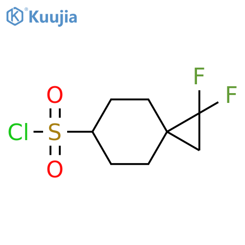 Spiro[2.5]octane-6-sulfonyl chloride, 1,1-difluoro- structure
