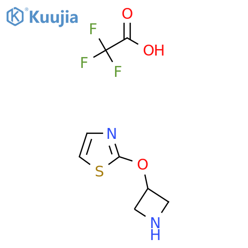 2-(Azetidin-3-yloxy)-1,3-thiazole;2,2,2-trifluoroacetic acid structure