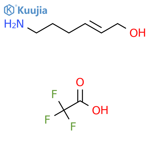 (E)-6-Aminohex-2-en-1-ol;2,2,2-trifluoroacetic acid structure
