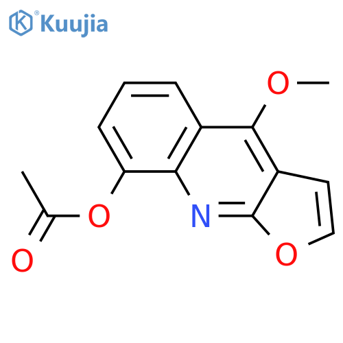 Furo[2,3-b]quinolin-8-ol,4-methoxy-, 8-acetate structure