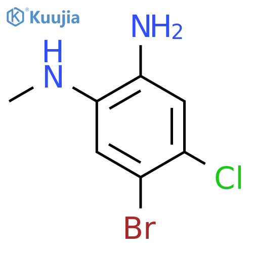 5-bromo-4-chloro-N1-methylbenzene-1,2-diamine structure