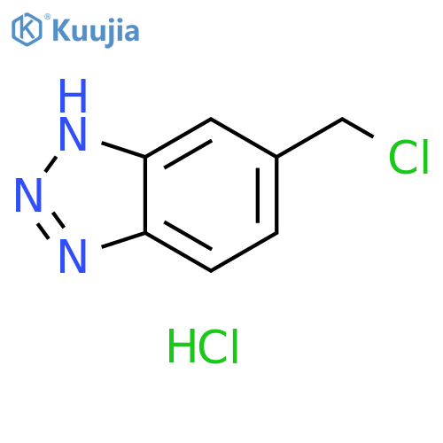 6-(Chloromethyl)-1H-benzo[d][1,2,3]triazole (hydrochloride) structure