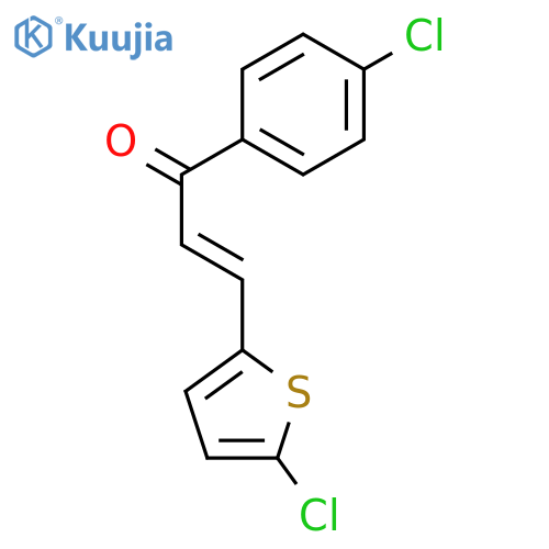 1-(4-Chlorophenyl)-3-(5-chlorothiophen-2-yl)propenone structure