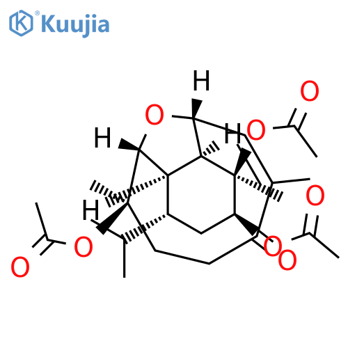 5,12-Epoxybenzocyclodecen-8(2H)-one,3,4,11-tris(acetyloxy)-1,3,4,4a,5,9,10,11,12,12a-decahydro-4,7,11-trimethyl-1-(1-methylethyl)-,(1R,3S,4R,4aS,5R,6Z,11R,12R,12aR)- (9CI) structure