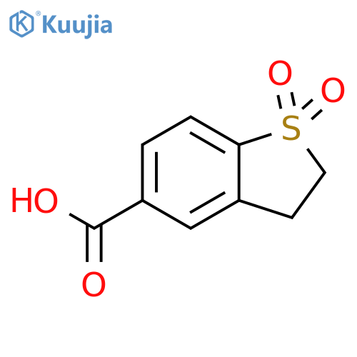 1,1-dioxo-2,3-dihydro-1lambda6-benzothiophene-5-carboxylic acid structure