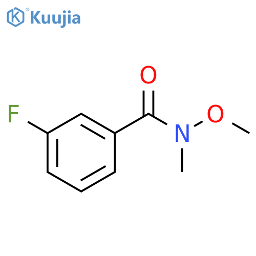3-Fluoro-N-methoxy-N-methylbenzamide structure