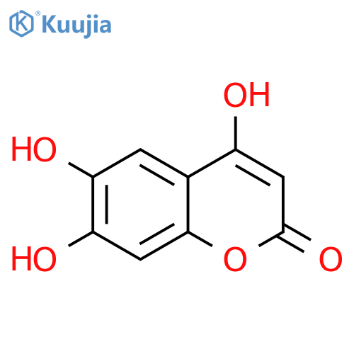 4,6,7-Trihydroxycoumarin structure