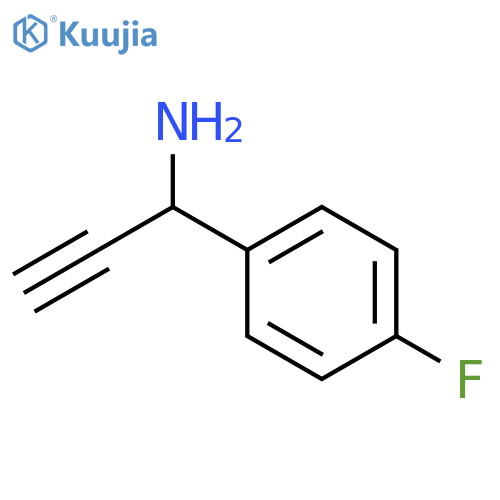 1-(4-fluorophenyl)prop-2-yn-1-amine structure