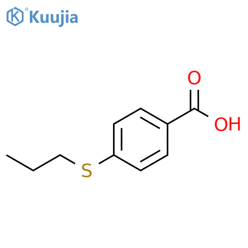 4-(propylsulfanyl)benzoic acid structure
