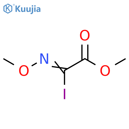 Acetic acid, 2-iodo-2-(methoxyimino)-, methyl ester structure