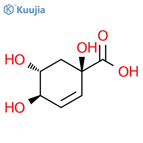 2-Cyclohexene-1-carboxylic acid, 1,4,5-trihydroxy-, (1R,4R,5R)- structure