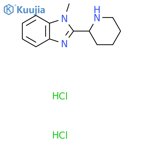 1-Methyl-2-piperidin-2-yl-1H-benzimidazole dihydrochloride structure