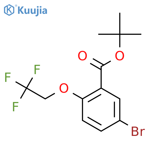 5-Bromo-2-(2,2,2-trifluoroethoxy)-benzoic acid tert-butyl ester structure