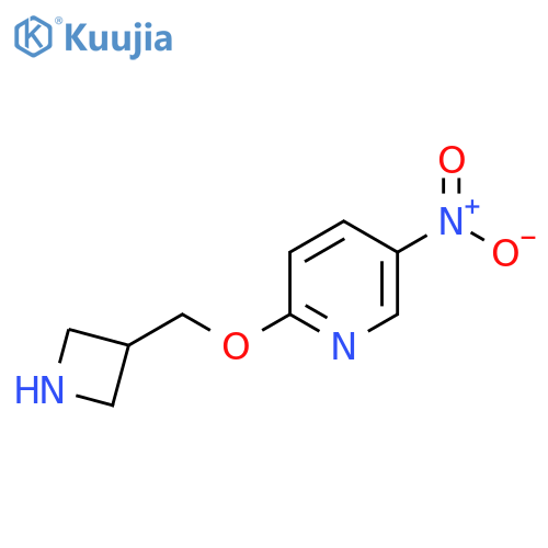 Pyridine, 2-(3-azetidinylmethoxy)-5-nitro- structure