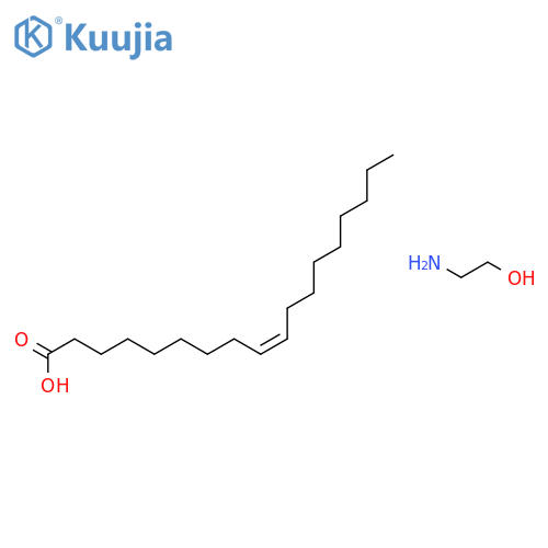 (9Z)-octadec-9-enoic acid, 2-aminoethan-1-ol structure