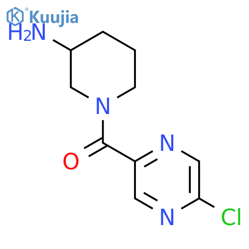 1-(5-Chloropyrazine-2-carbonyl)piperidin-3-amine structure