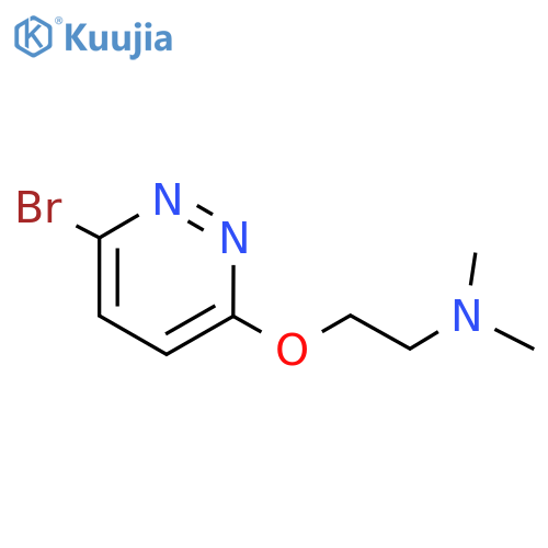 2-((6-Bromopyridazin-3-YL)oxy)-N,N-dimethylethan-1-amine structure
