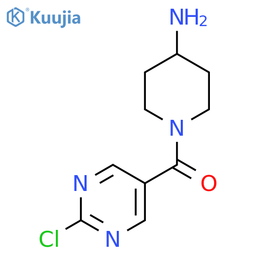 1-(2-Chloropyrimidine-5-carbonyl)piperidin-4-amine structure