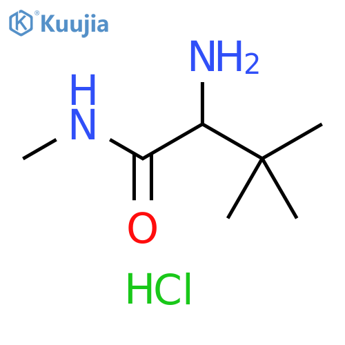 Butanamide, 2-amino-N,3,3-trimethyl-, hydrochloride (1:1) structure