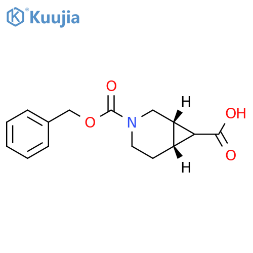 3-Azabicyclo[4.1.0]heptane-3,7-dicarboxylic acid, 3-(phenylmethyl) ester, (1S,6R)- structure
