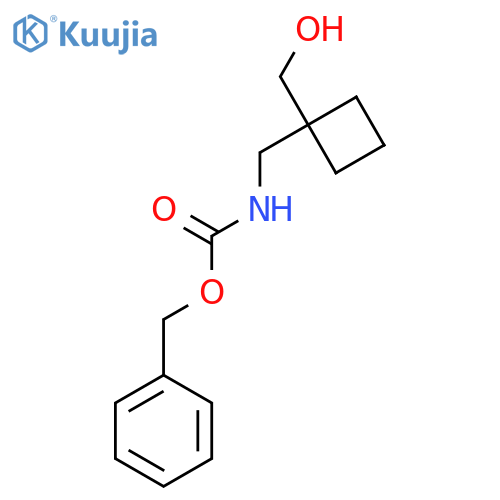 benzyl N-{[1-(hydroxymethyl)cyclobutyl]methyl}carbamate structure