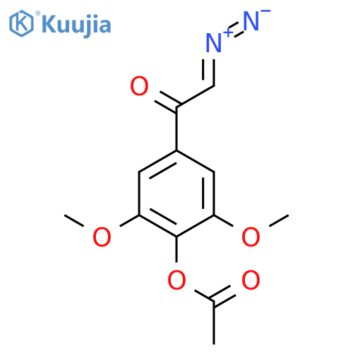 Ethanone,1-[4-(acetyloxy)-3,5-dimethoxyphenyl]-2-diazo- structure