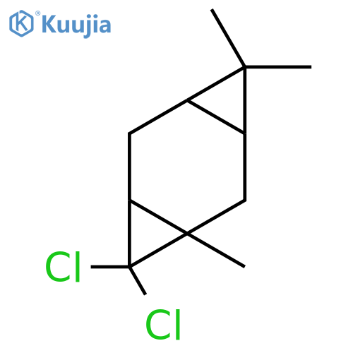 8,8-Dichloro-1,4,4-trimethyltricyclo(5.1.0.03,5)octane structure