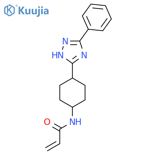 N-[4-(3-Phenyl-1H-1,2,4-triazol-5-yl)cyclohexyl]prop-2-enamide structure