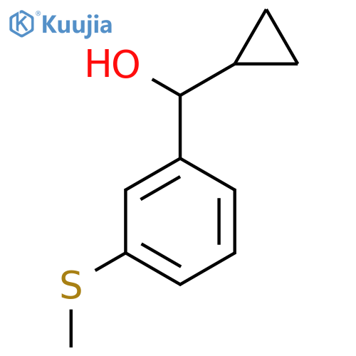 Cyclopropyl(3-(methylthio)phenyl)methanol structure