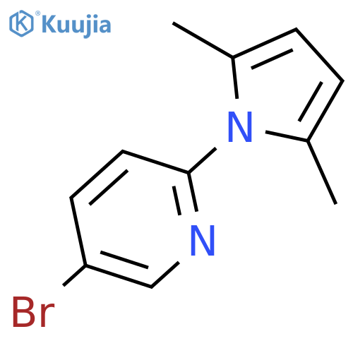 5-Bromo-2-(2,5-dimethyl-1H-pyrrol-1-yl)pyridine structure