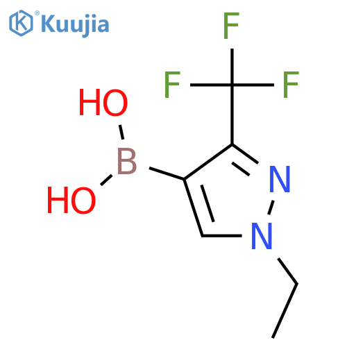 [1-ethyl-3-(trifluoromethyl)pyrazol-4-yl]boronic acid structure