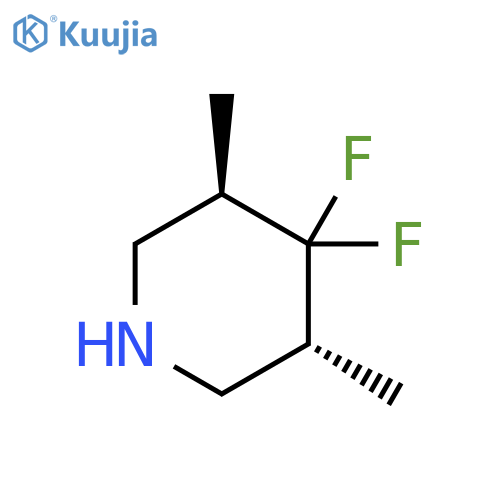 Piperidine, 4,4-difluoro-3,5-dimethyl-, (3R,5R)- structure