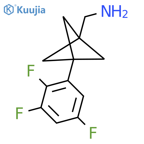 [3-(2,3,5-Trifluorophenyl)-1-bicyclo[1.1.1]pentanyl]methanamine structure