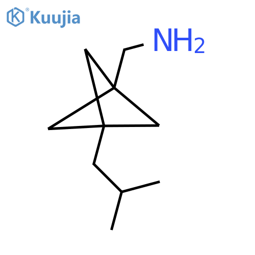 [3-(2-Methylpropyl)-1-bicyclo[1.1.1]pentanyl]methanamine structure