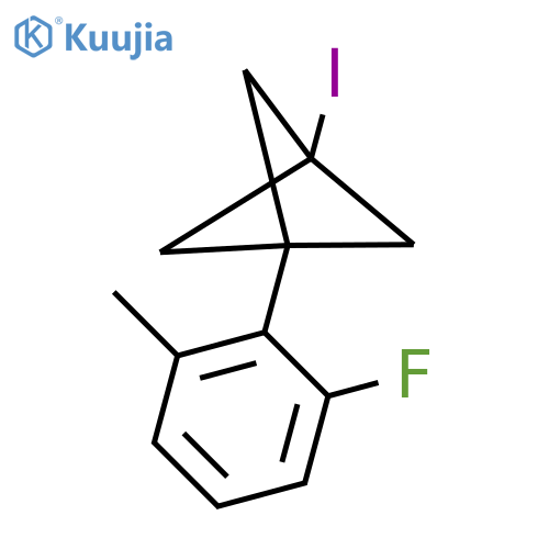 1-(2-Fluoro-6-methylphenyl)-3-iodobicyclo[1.1.1]pentane structure