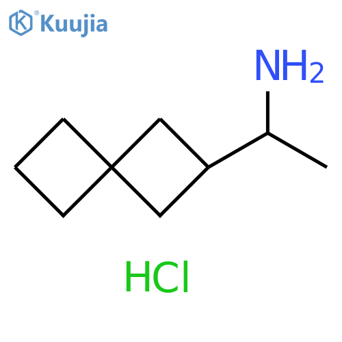Spiro[3.3]heptane-2-methanamine, α-methyl-, hydrochloride (1:1) structure
