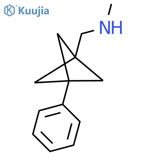 Methyl({3-phenylbicyclo[1.1.1]pentan-1-yl}methyl)amine structure