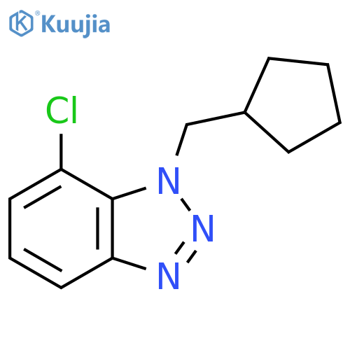 7-chloro-1-(cyclopentylmethyl)-1H-1,2,3-benzotriazole structure
