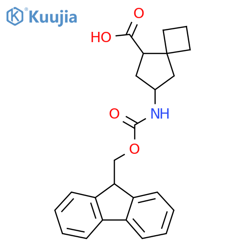7-({[(9H-fluoren-9-yl)methoxy]carbonyl}amino)spiro[3.4]octane-5-carboxylic acid structure