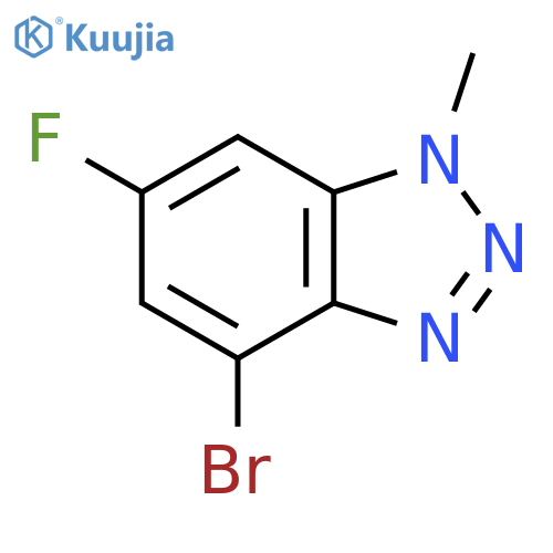 4-Bromo-6-fluoro-1-methyl-1H-benzod1,2,3triazole structure