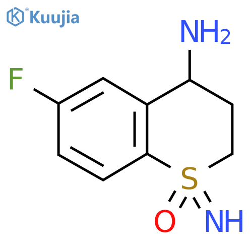 4-amino-6-fluoro-1-imino-3,4-dihydro-2H-1lambda6-benzothiopyran-1-one structure